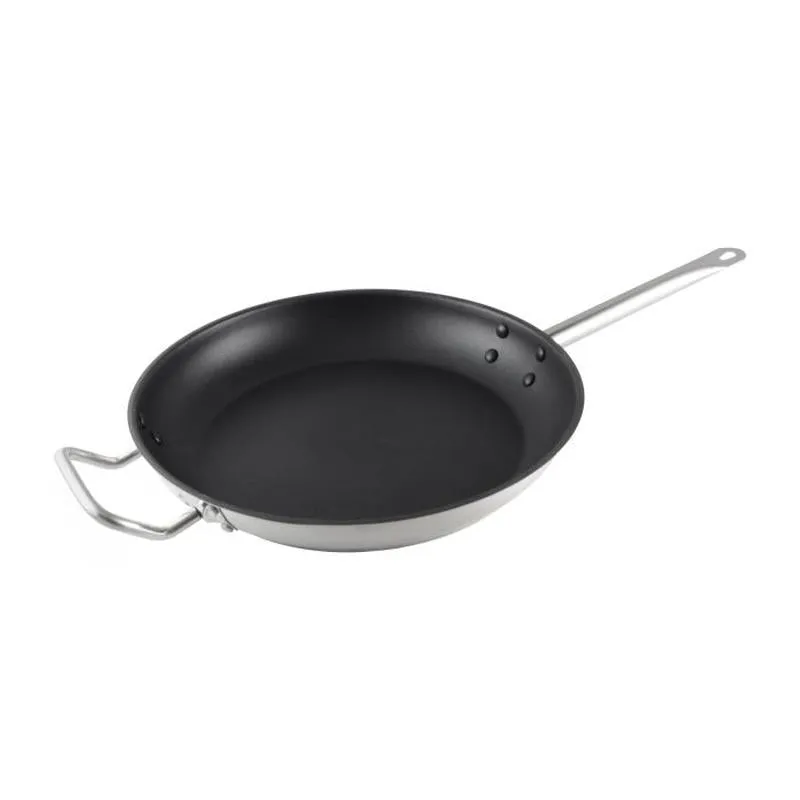 Thundergroup 14" 18/8 STAINLESS STEEL FRY PAN QUANTUM II