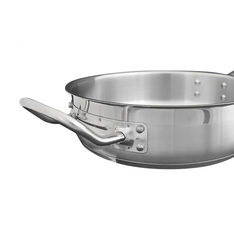 Thundergroup 3 qt, 10" Diameter Stainless Steel Sauté Pan with Lid