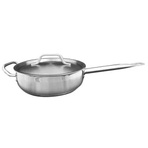 Thundergroup 3 qt, 10" Diameter Stainless Steel Sauté Pan with Lid