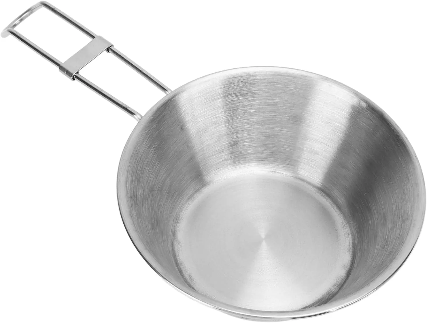 Topyond Camping Cup Stainless Steel Wide Mouth,Backpacking Mug with Foldable Handle for Camping Outdoor,Outdoor cookware Set,Tableware Equipment