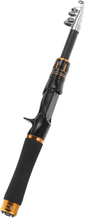 Totority Portable Sea Fishing Rod Telescopic Lure Rod Compact Design for Backpacking