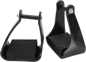 Trail Stirrups, POM Plastic Stirrups, Horse Riding Safety Climb Stirrups, Cushioned Foam Foot Pad Stirrups