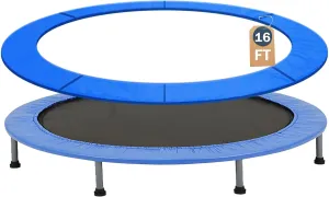 Trampoline Spring Cover,16ft 10ft Round Trampoline Pad Replacement No Hole Trampoline Pole Pad Waterproof UV Resistant Safety Pad