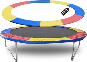 Trampoline Spring Cover,16ft 10ft Round Trampoline Pad Replacement No Hole Trampoline Pole Pad Waterproof UV Resistant Safety Pad