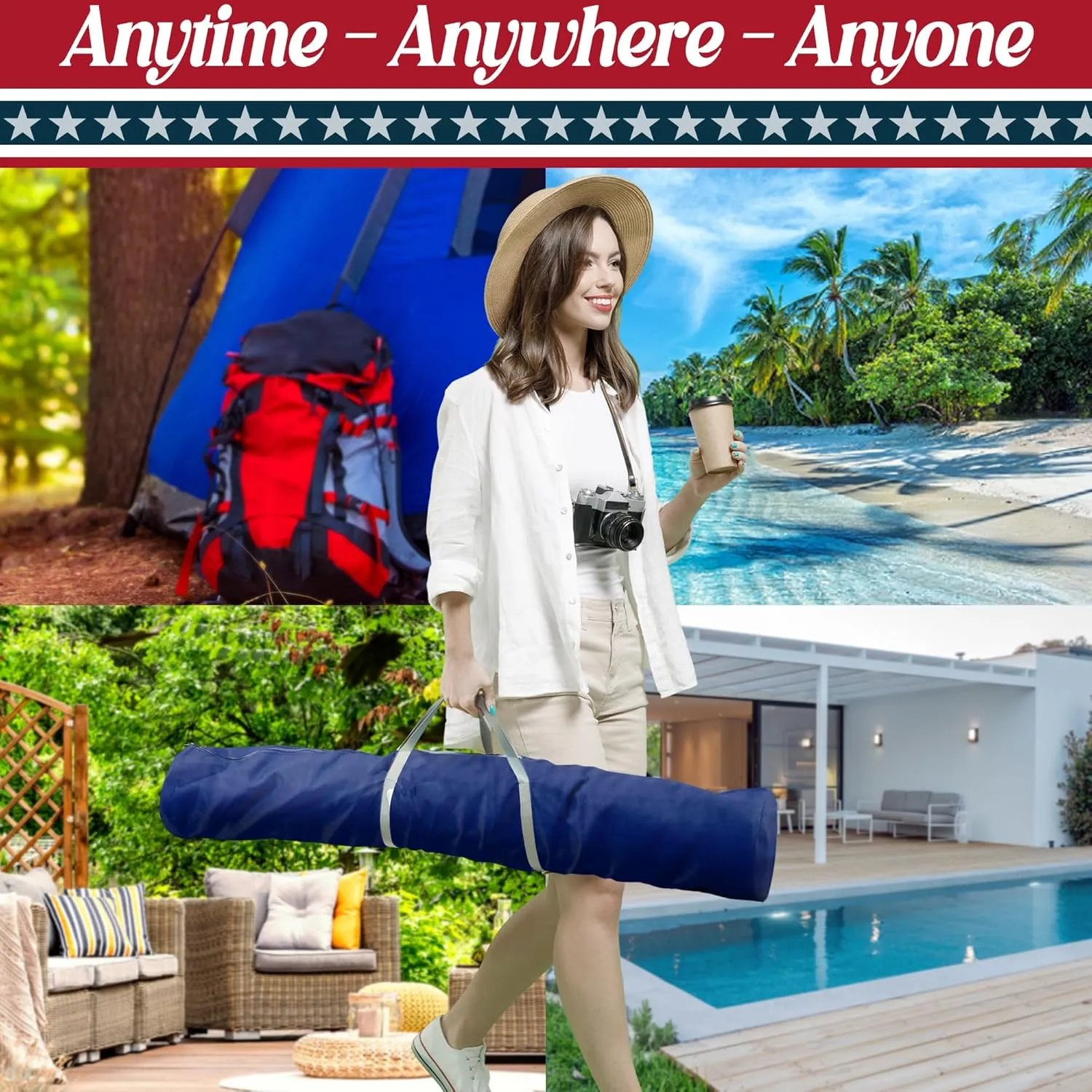 Tranquillo Uniki Hammock with Stand – 550 lbs Capacity, Foldable & Portable, Heavy-Duty Indoor/Outdoor Hammock with Premium Carry Bag, Emerald Green