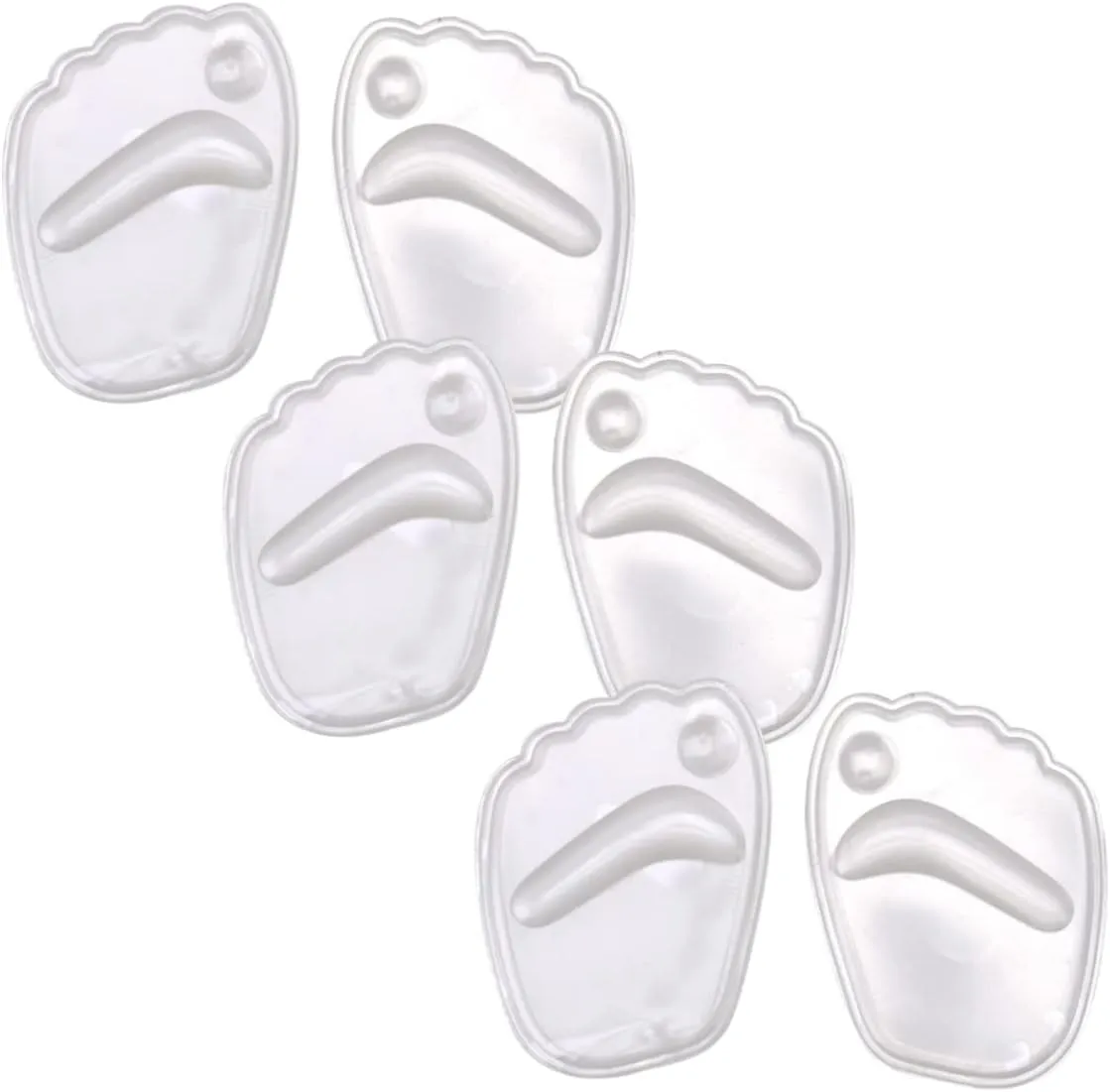 Transparent Forefoot Pads Gel Cushion Insoles for High Heel Relief Comfortable Foot Massage Cushion Metatarsalgia Relief All Day Support