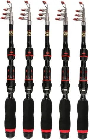 Travel Fishing Rod 1m Telescopic Folding Pole Versatile Fishing Supplies