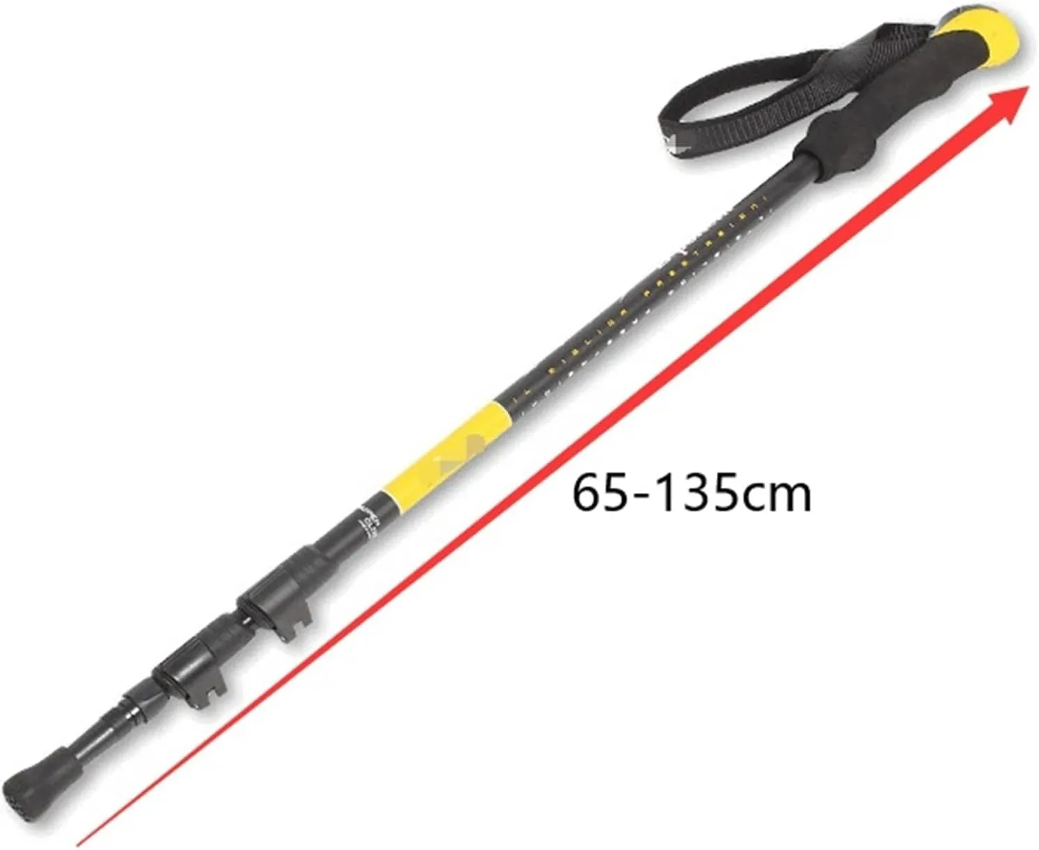 Travel Trekking Pole Trekking Pole Telescopic Walking Stick with Ergonomic Handle Portable Hiking Pole for Outdoor Outdoor Activities(Purple)