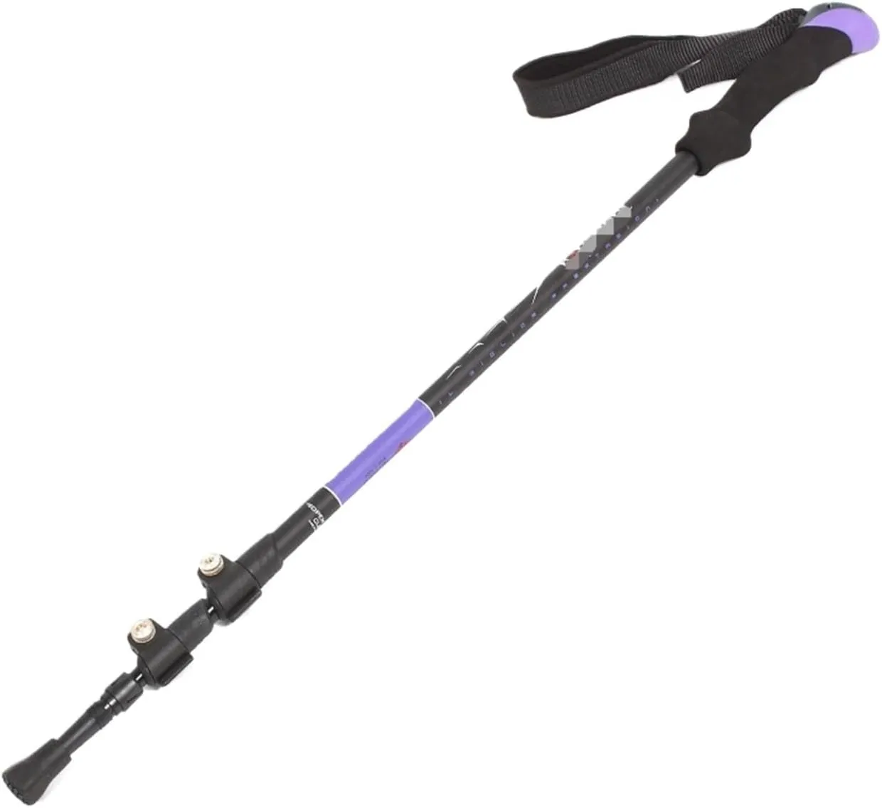 Travel Trekking Pole Trekking Pole Telescopic Walking Stick with Ergonomic Handle Portable Hiking Pole for Outdoor Outdoor Activities(Purple)