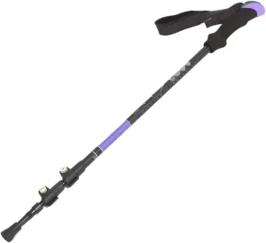 Travel Trekking Pole Trekking Pole Telescopic Walking Stick with Ergonomic Handle Portable Hiking Pole for Outdoor Outdoor Activities(Purple)