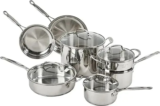 Tri-Ply Clad Stainless Steel Cookware Set