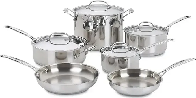 Tri-Ply Clad Stainless Steel Cookware Set