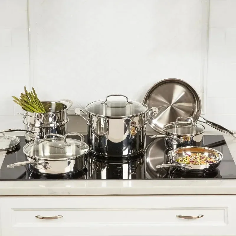 Tri-Ply Clad Stainless Steel Cookware Set