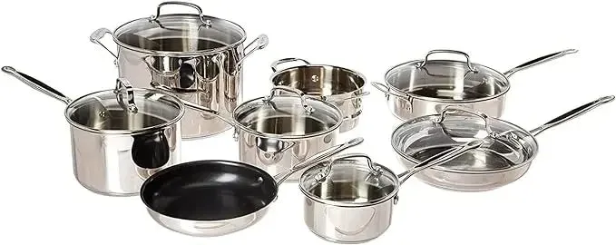 Tri-Ply Clad Stainless Steel Cookware Set