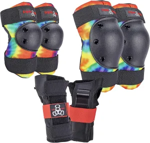 Triple Eight Saver Series 3-Pack Pad Set– Ideal for Skateboarding, in-line Skating, Roller Skating, and Biking