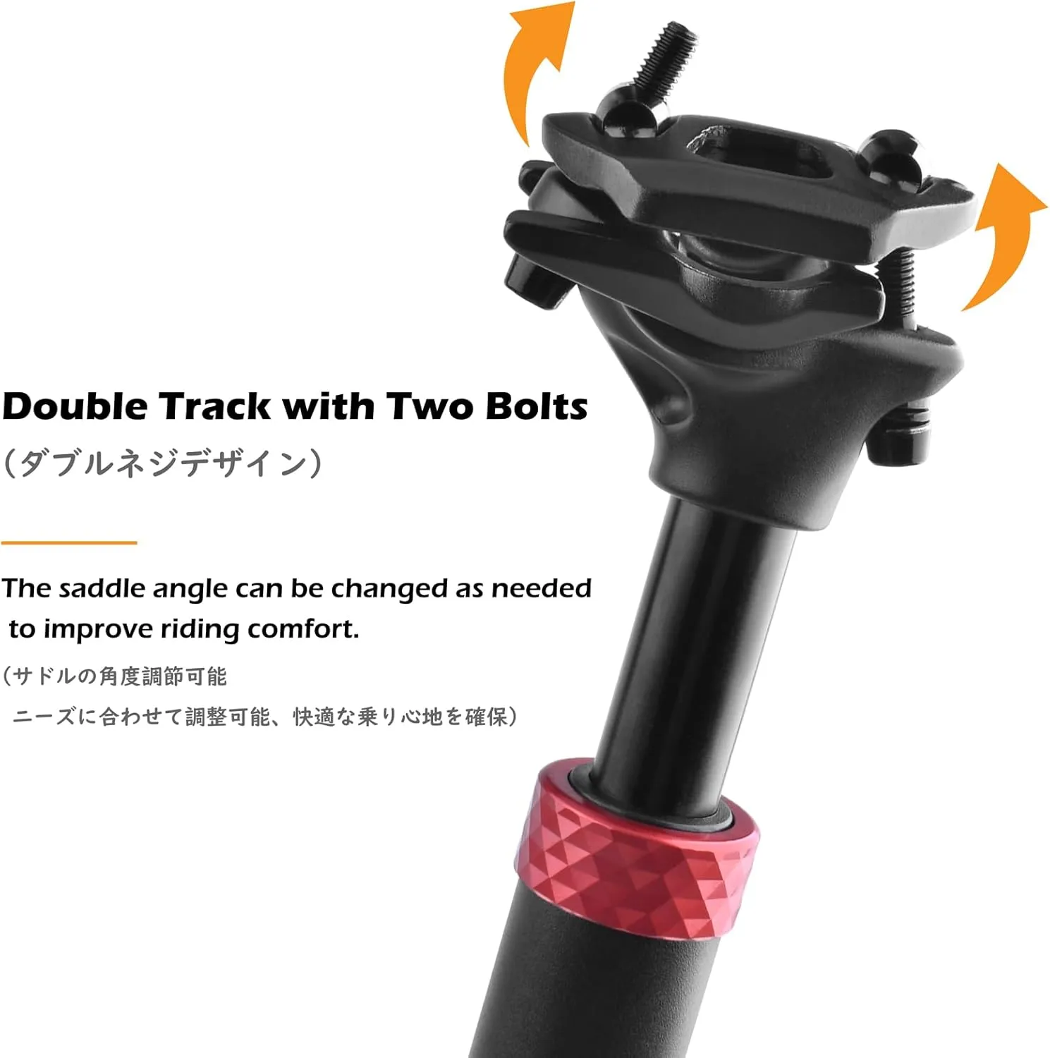 TRIWONDER Bike Seat Post 25.4mm 27.2mm 28.6mm 30.4mm 30.8mm 31.6mm Aluminum 350mm Length Alloy Saddle Pole Bike Seatpost Seat Tube Bicycle Seat Post