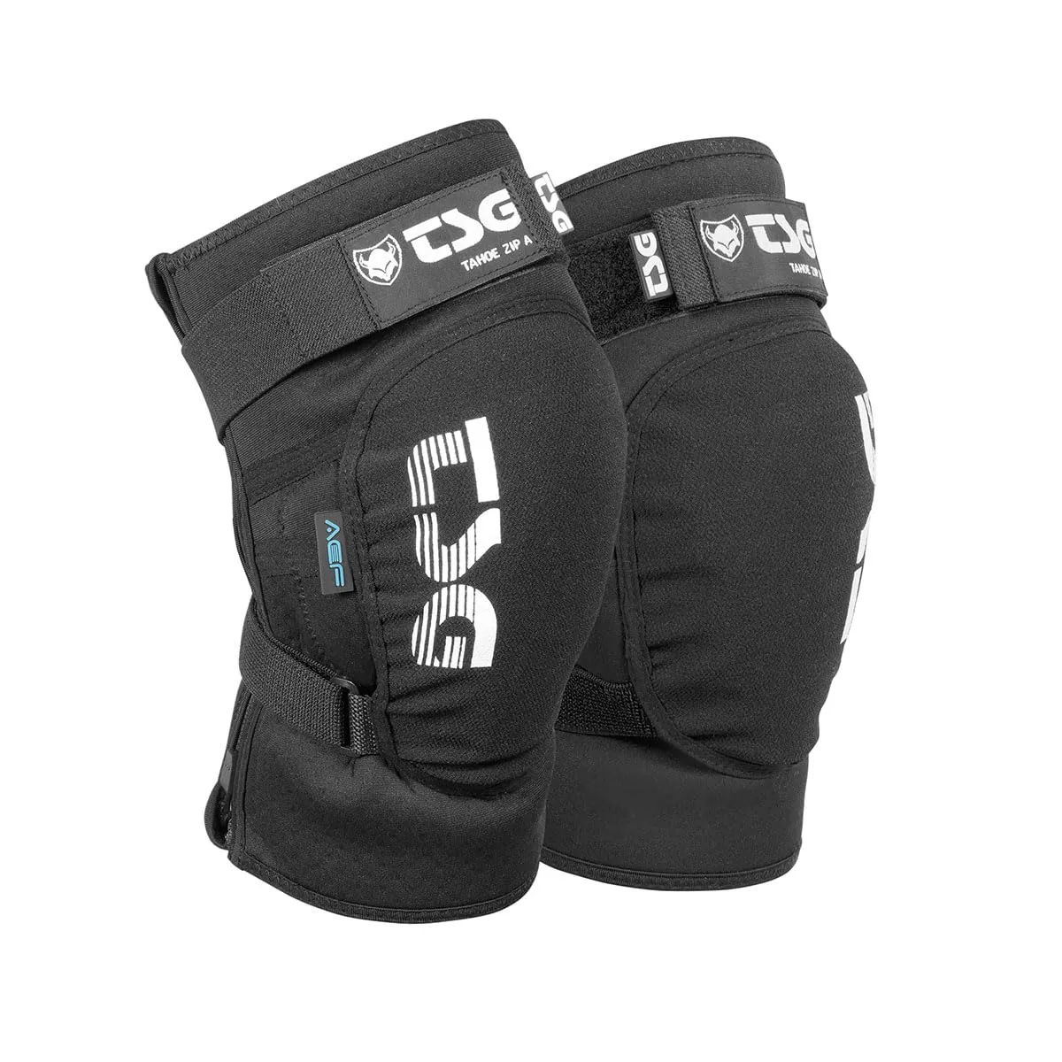 TSG - Kneeguard Tahoe Zip A | Protection Pads for Men & Women, MTB, Downhill, Cycling, Mountain Biking, Trail, Side Zipper, Safety Certified