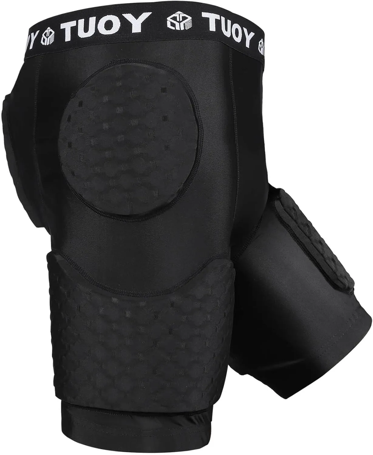 TUOY New Men's 5 Pad Football Girdle Hip Thigh Protector Protective Padding Padded Shorts (no Pocket)