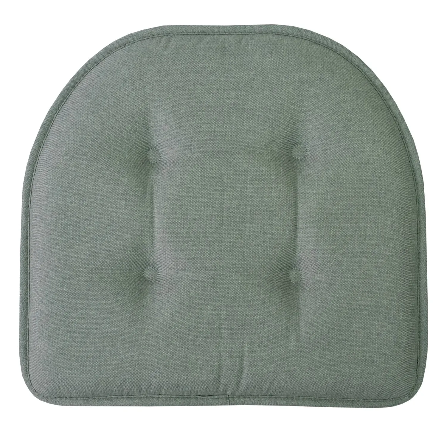 U-Shaped Memory Foam No Slip Back 16 X 16 Chair Pad Cushion 2 Pack - Scuba