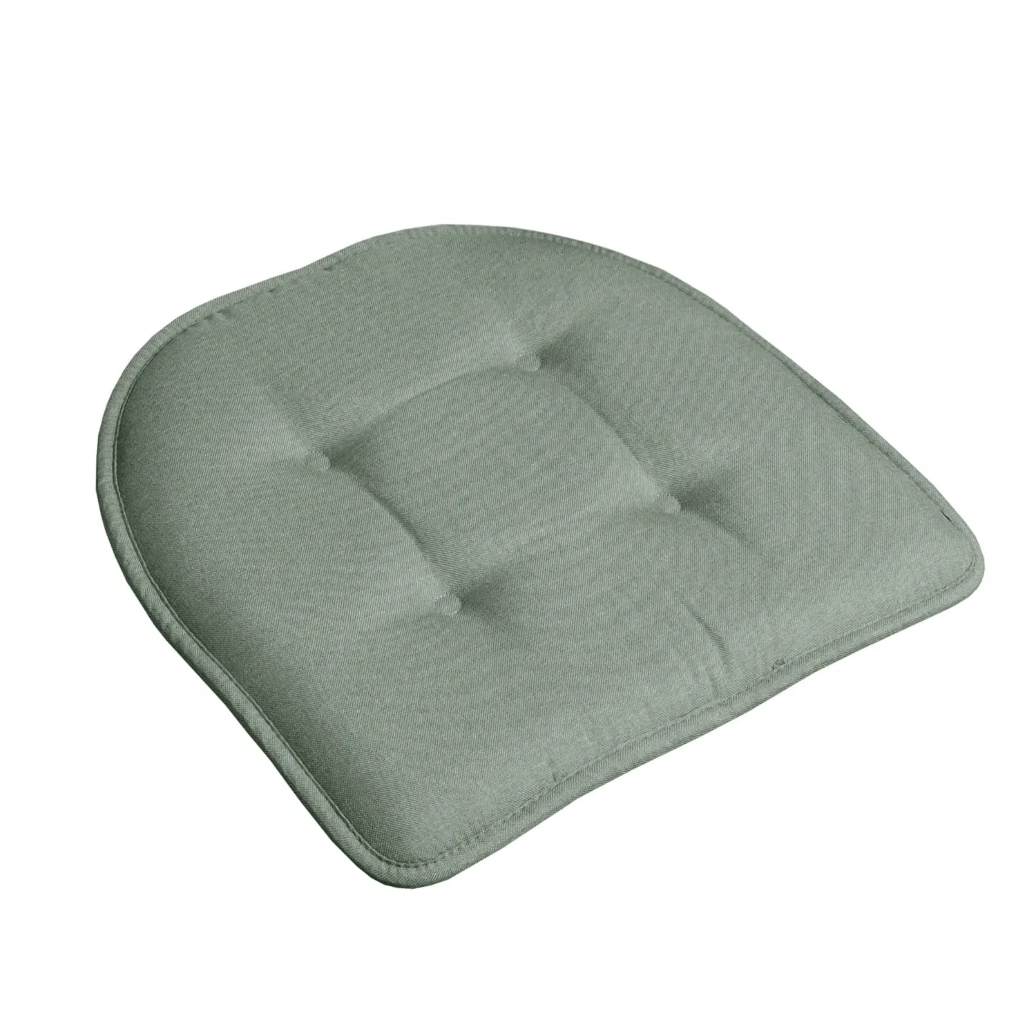 U-Shaped Memory Foam No Slip Back 16 X 16 Chair Pad Cushion 2 Pack - Scuba