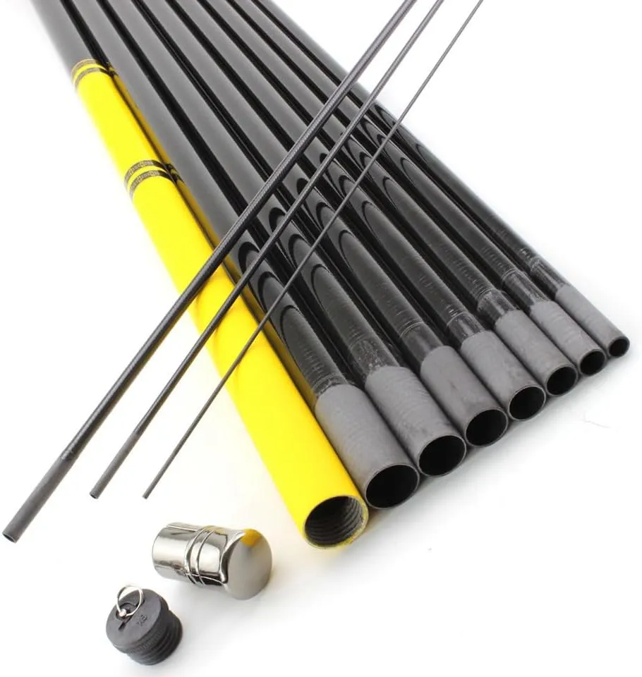 Ultra Light Fishing Pole Carbon Fiber Telescopic Fishing Rod 3.6M-7.2M