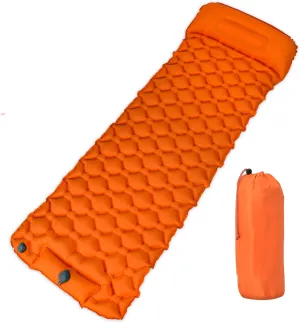Ultra-Lightweight Inflatable Sleeping Pad for Camping - 30-Second Self-Inflating Camping Air Mattress with Built-in Pump and Pillow, Camping Pad for Backpacking, Hiking, Outdoor Adventures