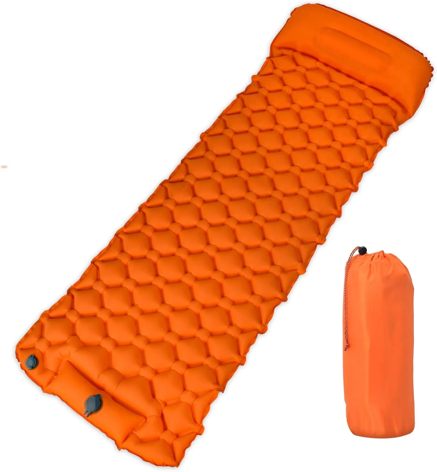 Ultra-Lightweight Inflatable Sleeping Pad for Camping - 30-Second Self-Inflating Camping Air Mattress with Built-in Pump and Pillow, Camping Pad for Backpacking, Hiking, Outdoor Adventures