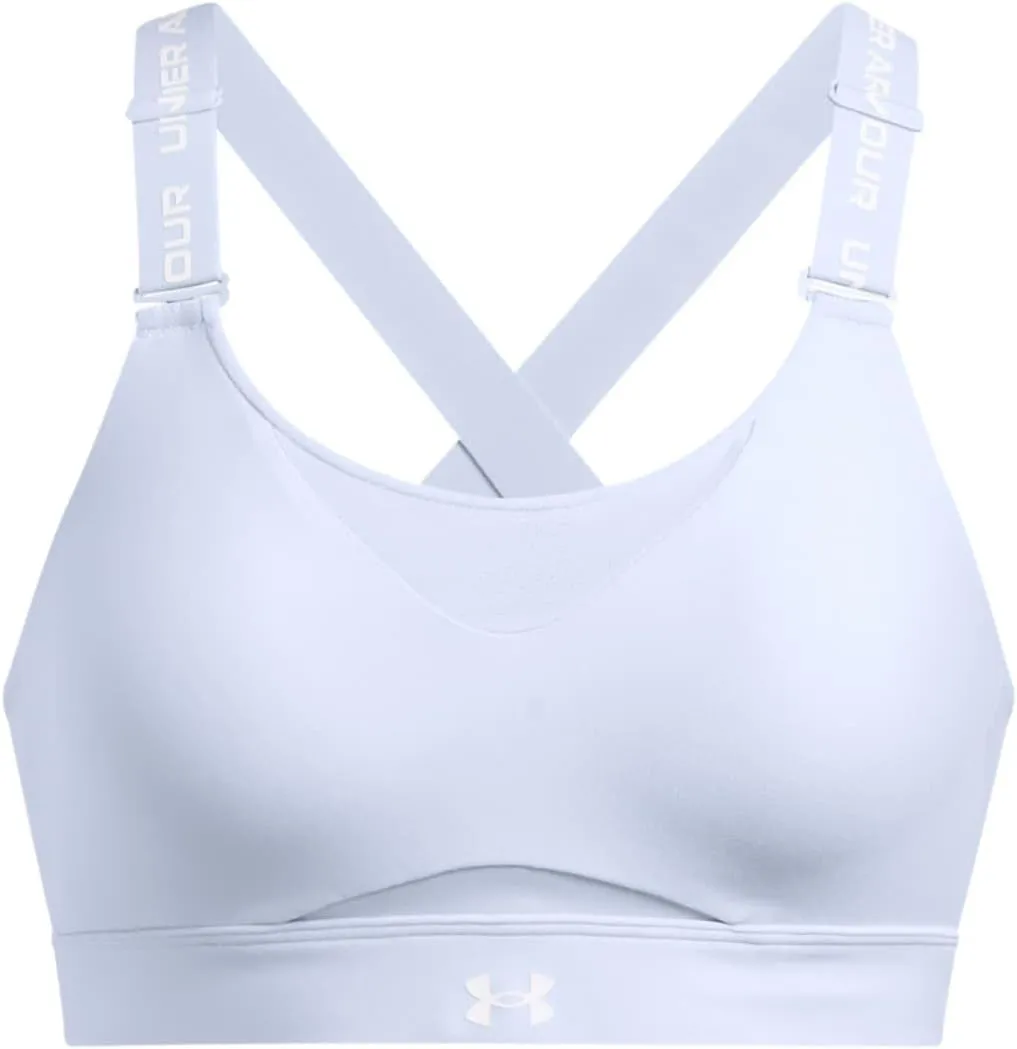 Under Armour Womens Infinity High Impact Sports Bra, (465) Nimbus Blue / / White, Small A-C