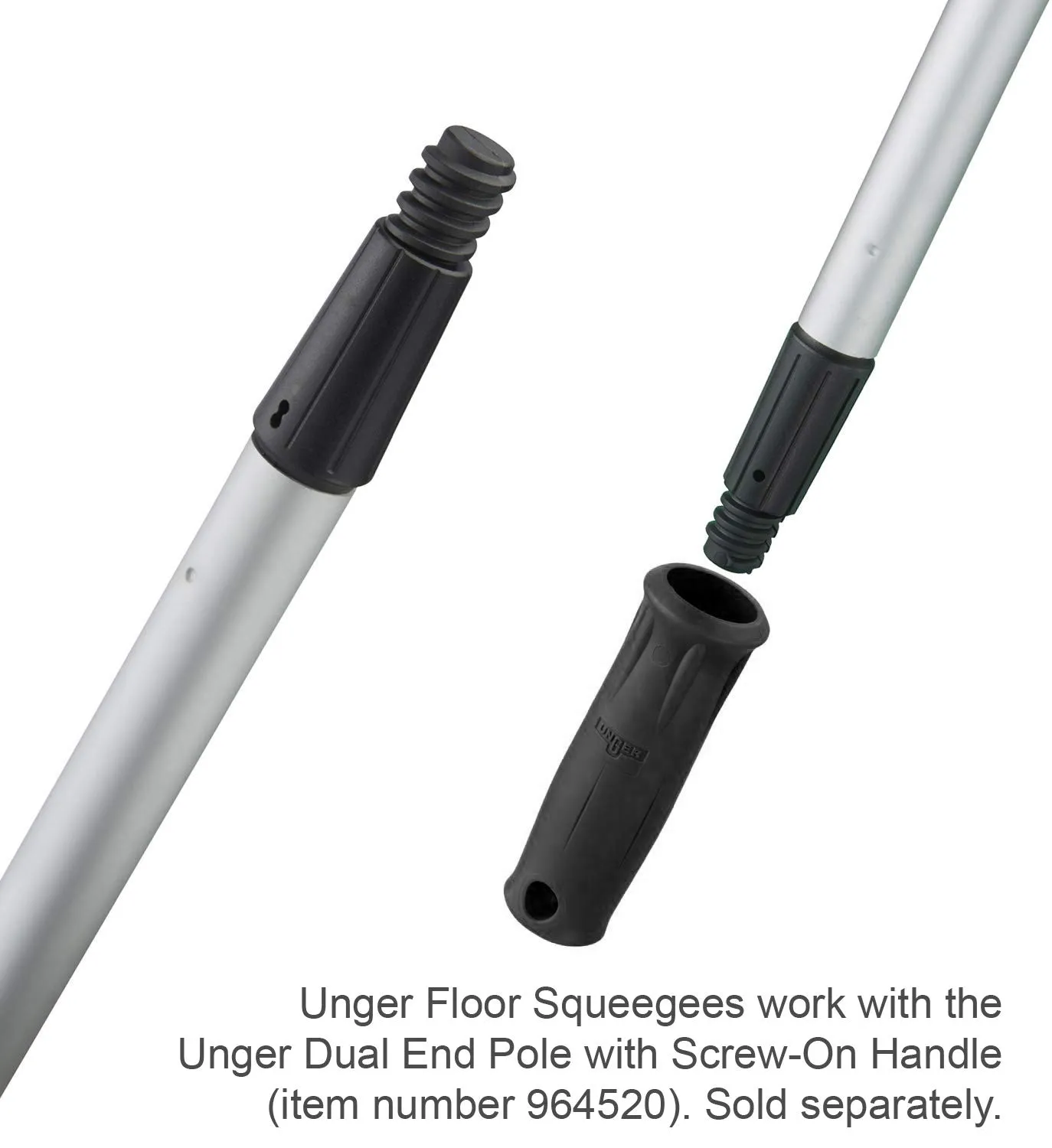 Unger Professional AquaDozer MAX Smooth Surface Curved Floor Squeegee, 36"