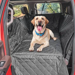 Upgrade Tough 1200D Rip-Stop Dog Truck Seat Cover for Back Seat, Anti-Scratch Waterproof Car Back Seat Extender for Dogs with Hard Bottom,Dog Hammock for F150/RAM1500/Silverado