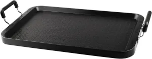 Vayepro Stove Top Flat Griddle, 17 Inch 2 Burner Griddle Pan for Stove Top Grill, Aluminum Pancake Griddle, Non-Stick Top Griddle for Gas Grill, Charcoal Grill Griddle For Outdoor/Camping