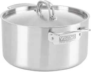 Viking 5-Ply Professional - 6 Qt. Stock Pot w/Lid - Satin Finish