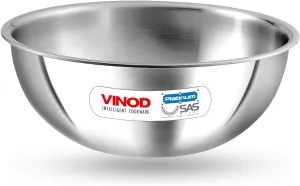 Vinod Platinum Triply Stainless Steel Tasla 24cm-2.5 LTR