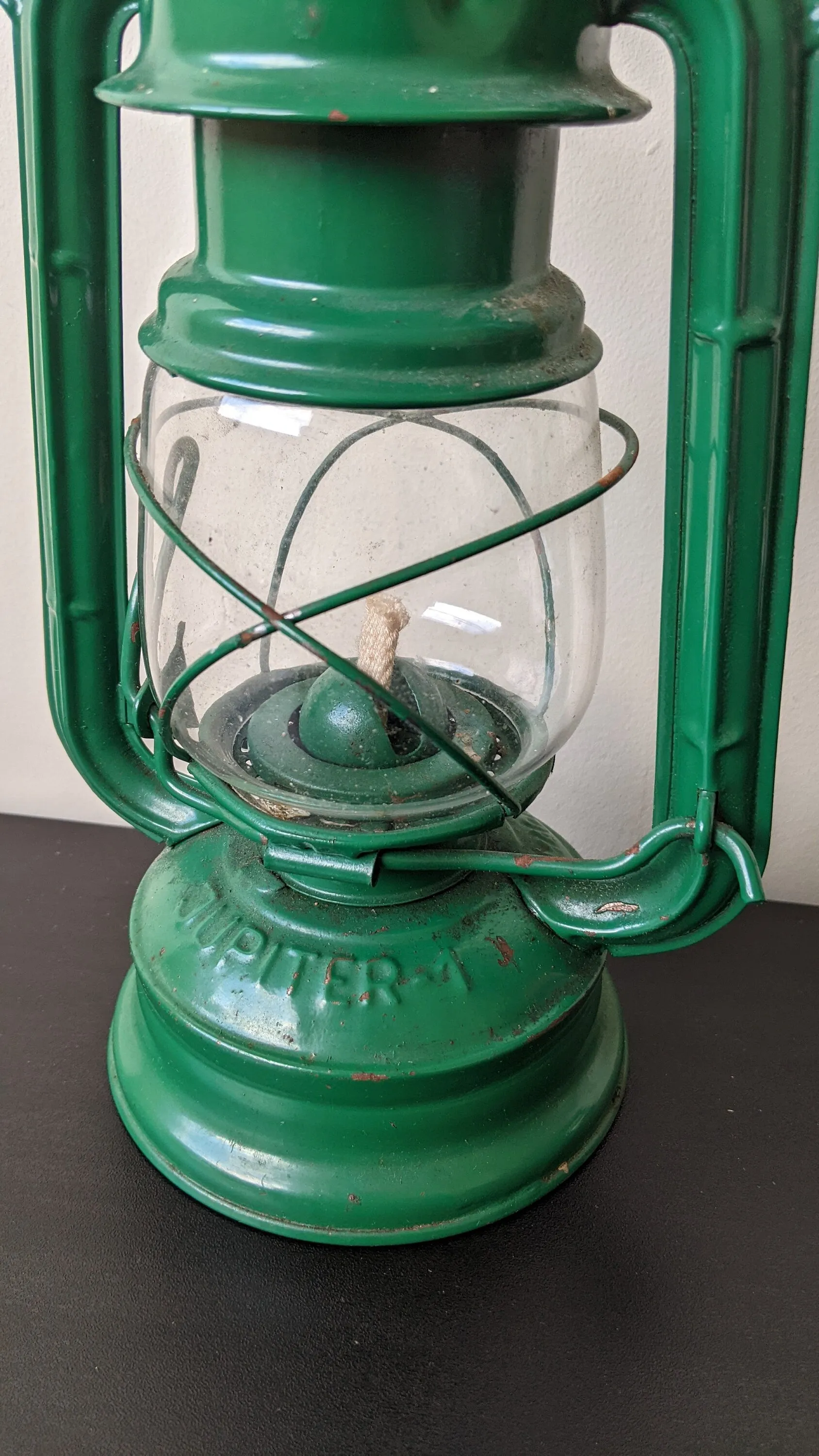 Vintage Paraffin Oil Storm Lantern, Polish Jupiter-1 Hurricane Lamp, Outdoor Camping