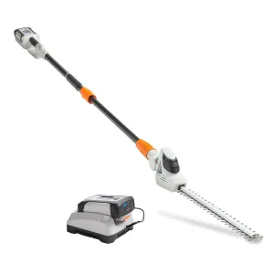 VonHaus 40V Max Cordless 20" Pole Hedge Trimmer with 83.8" to 107.5" Telescopic Extension - Includes 2.0Ah Battery and Charger