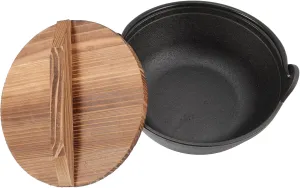 VOSAREA Nonstick Japanese Soup Pot Stew Pot Handle Uncoated Cookware for Outdoor Cooking