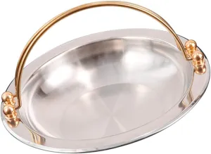 Wakauto Japanese Stainless Steel Cooking Pot Dual Handle Outdoor Cookware for Stewing Stir Frying Hot Pot and More Fast Heating for Camping and Picnics