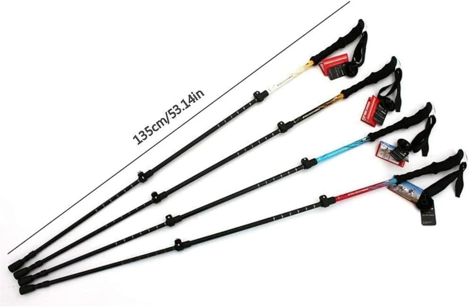 Walking Stick Hiking Poles Walking Trekking Poles Telescopic Ultralight for Hiking Camping Mountaining Backpacking Hiking Gear Trekking Poles