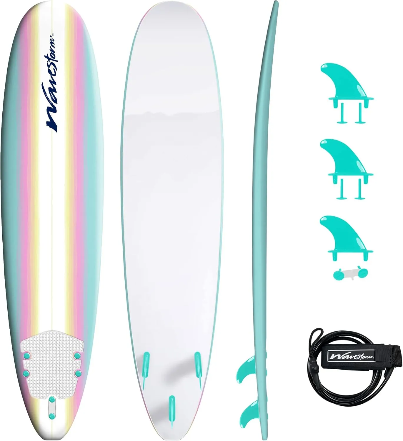 Wavestorm - Classic Soft Top Foam 8ft Surfboard