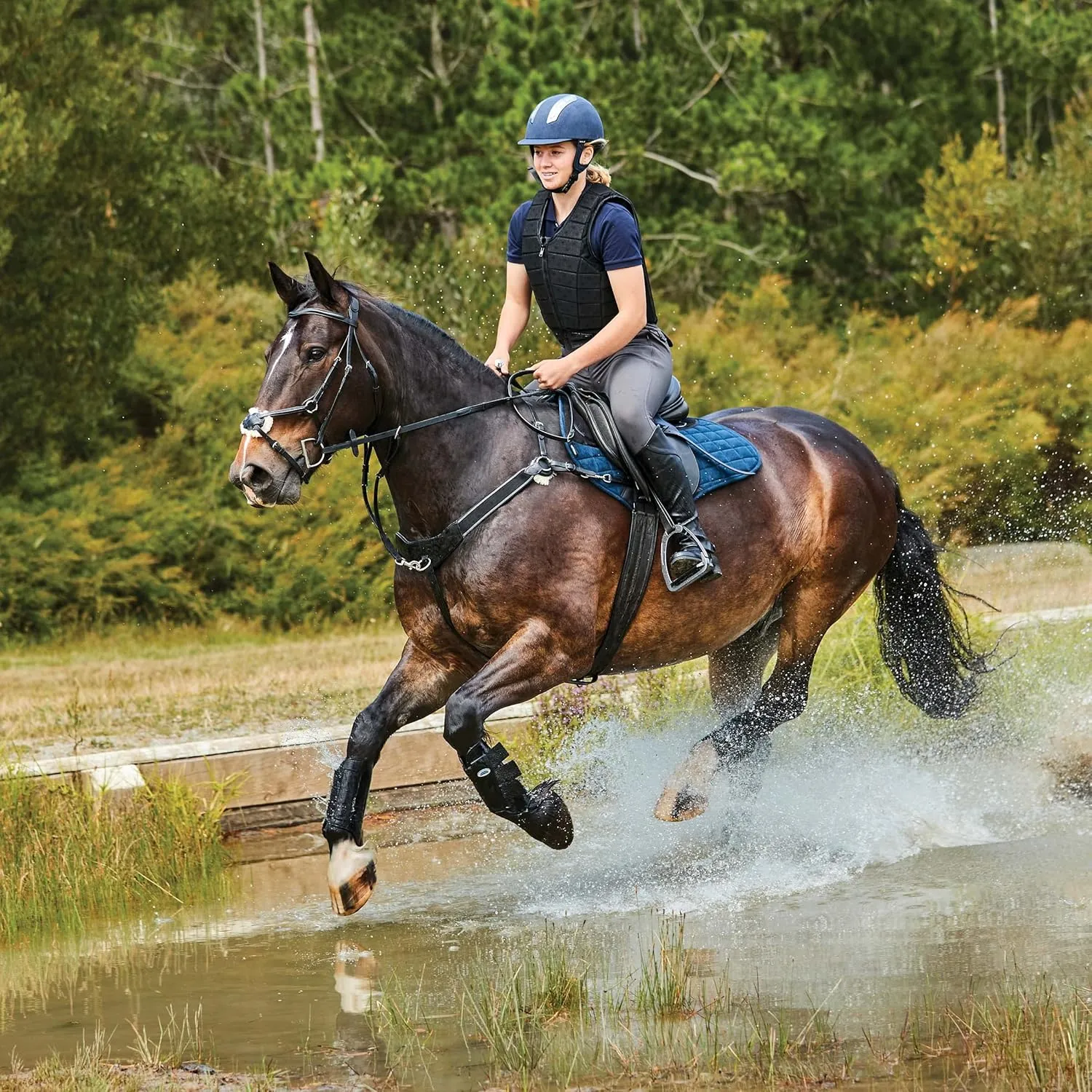 WeatherBeeta Ultra Grip Jump Saddle Pad, Black, Full