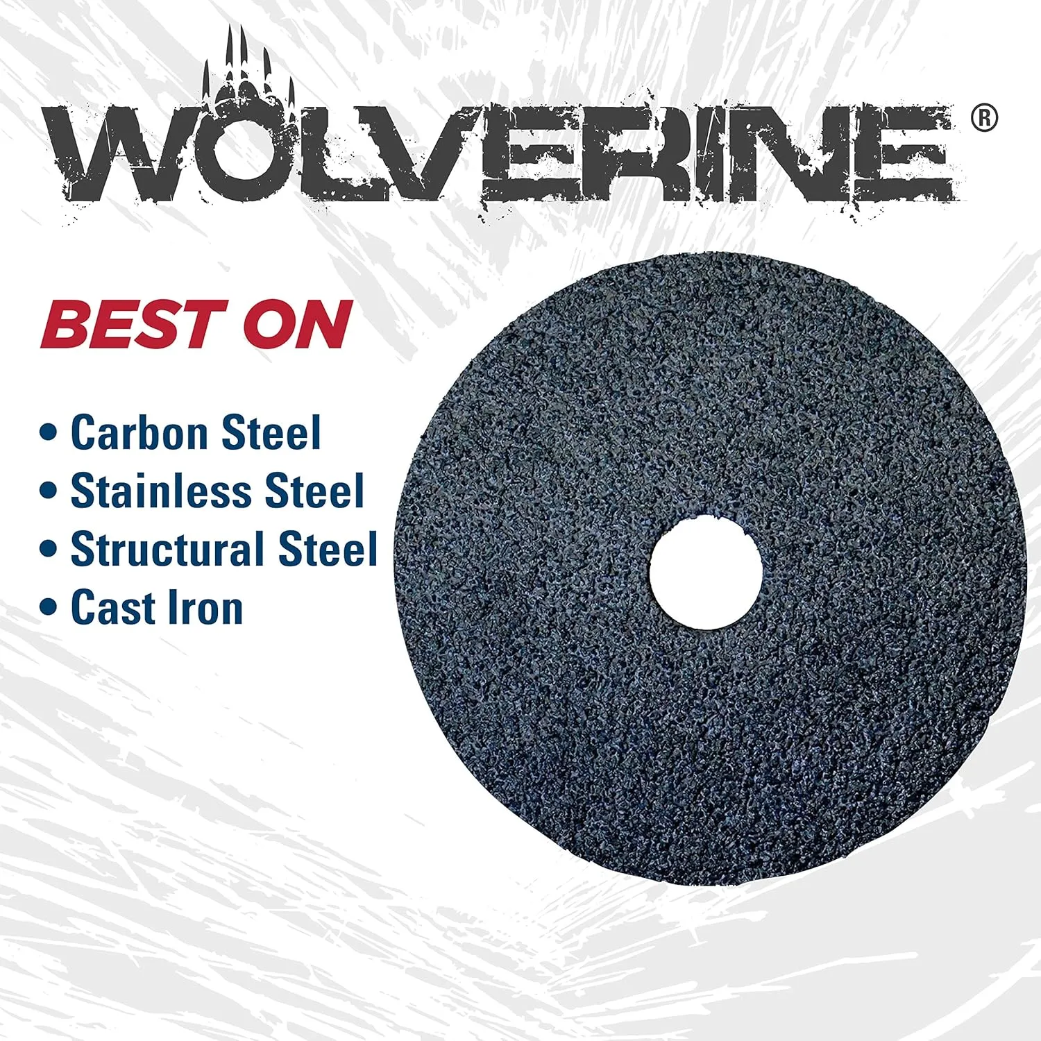 Weiler 62013 Wolverine Zirconia Alumina Resin Fiber Sanding & Grinding Disc, 5" Diameter, 36 Grit, 7/8" Arbor Hole (Pack of 25)