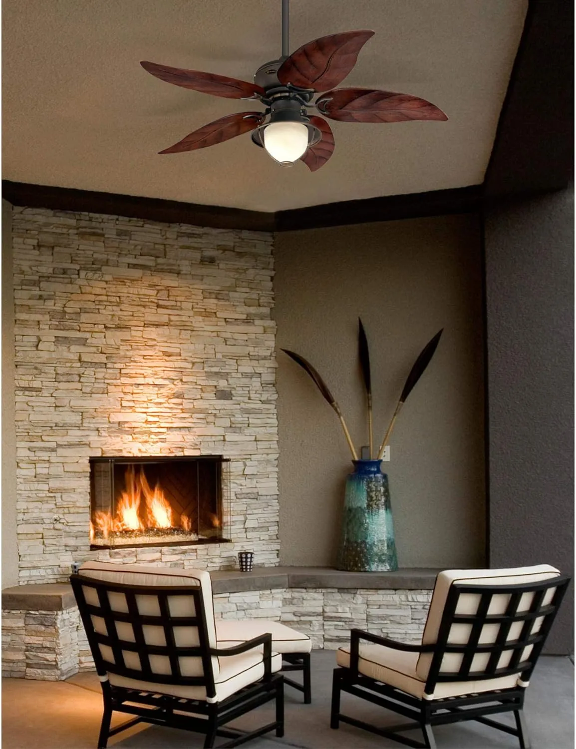 Westinghouse 7236200 Oasis Indoor/Outdoor Ceiling Fan with Light, 48 Inch, Oil Rubbed Bronze