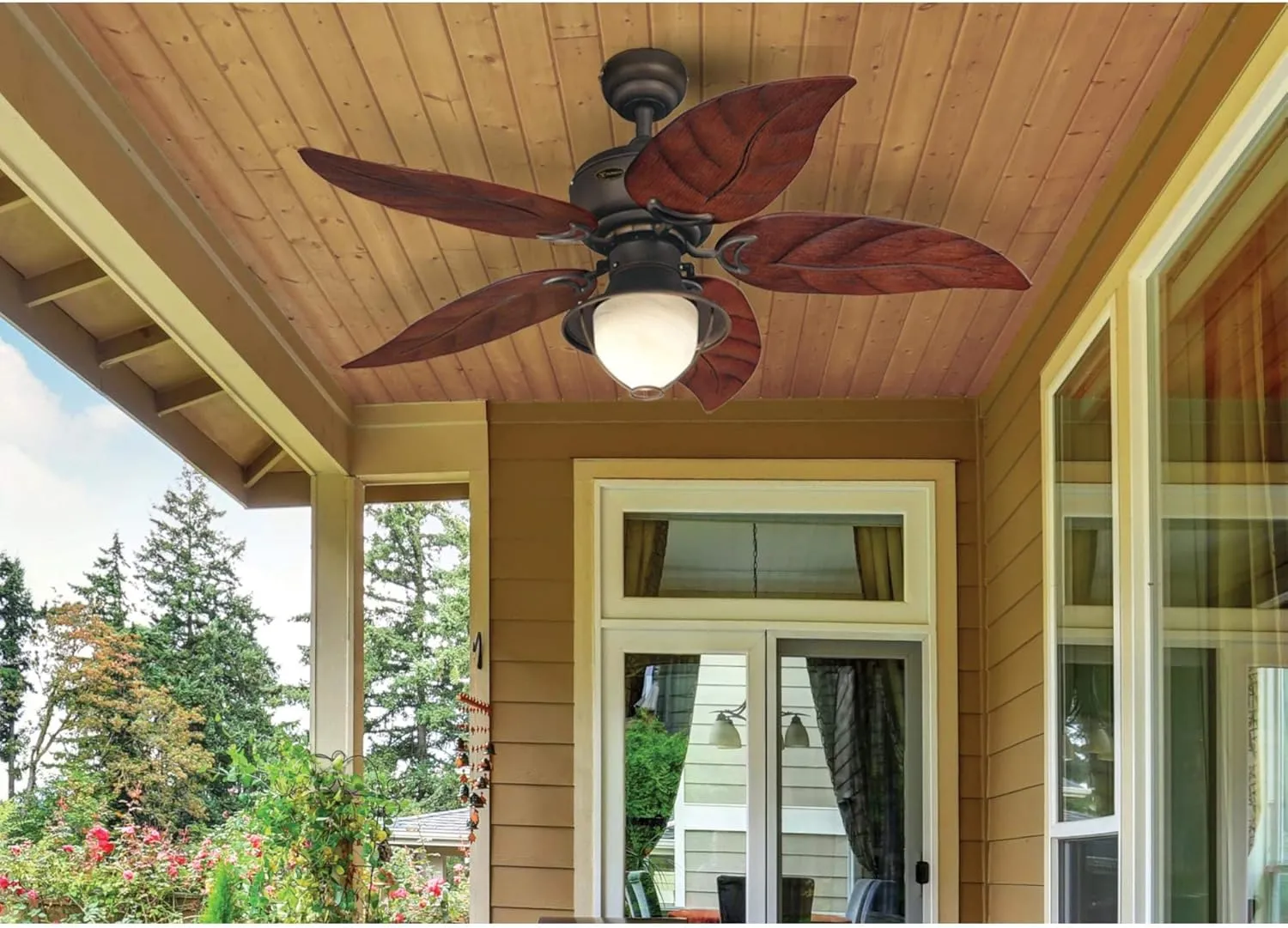 Westinghouse 7236200 Oasis Indoor/Outdoor Ceiling Fan with Light, 48 Inch, Oil Rubbed Bronze