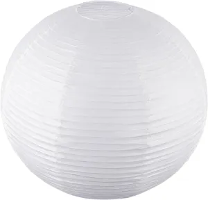 White Round Paper Lanterns-19.68" Large Hanging Paper Lantern Lamp, Chinese/Japanese Paper Lantern Pendant Light for Party Decoration, Wedding, Home Decor Ceiling Lampshade(1 Pack)