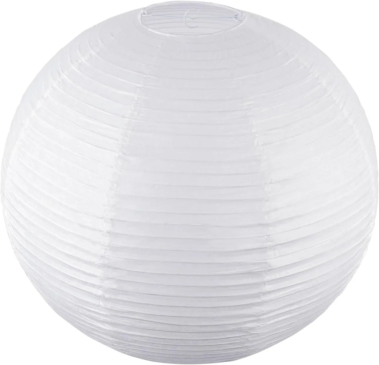 White Round Paper Lanterns-19.68" Large Hanging Paper Lantern Lamp, Chinese/Japanese Paper Lantern Pendant Light for Party Decoration, Wedding, Home Decor Ceiling Lampshade(1 Pack)