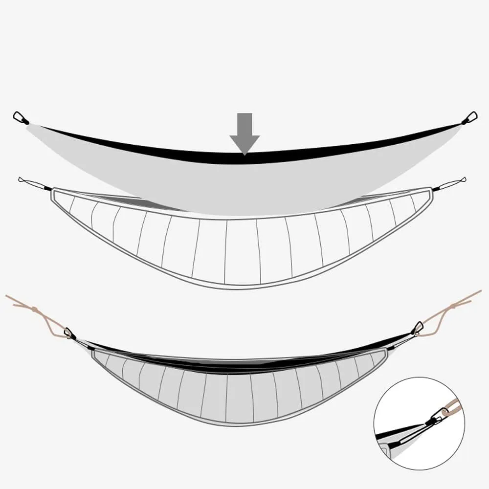 Winter Camping Warm Hammock, Ultralight Outdoor Camping Underquilt Portable Winter Warm Under Quilt Blanket Hammock