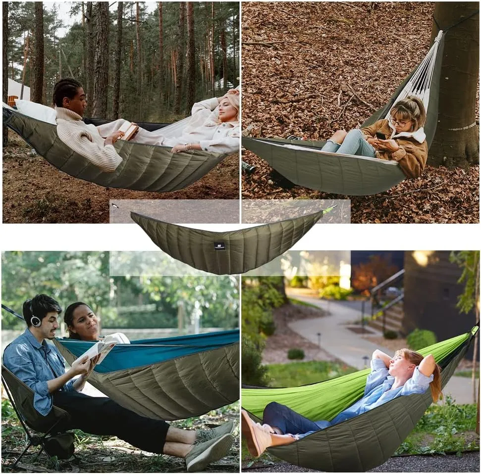 Winter Camping Warm Hammock, Ultralight Outdoor Camping Underquilt Portable Winter Warm Under Quilt Blanket Hammock