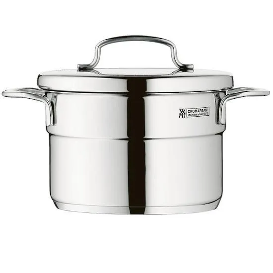 Wmf High Stainless Steel Casserole With Lid - 12cm/1L