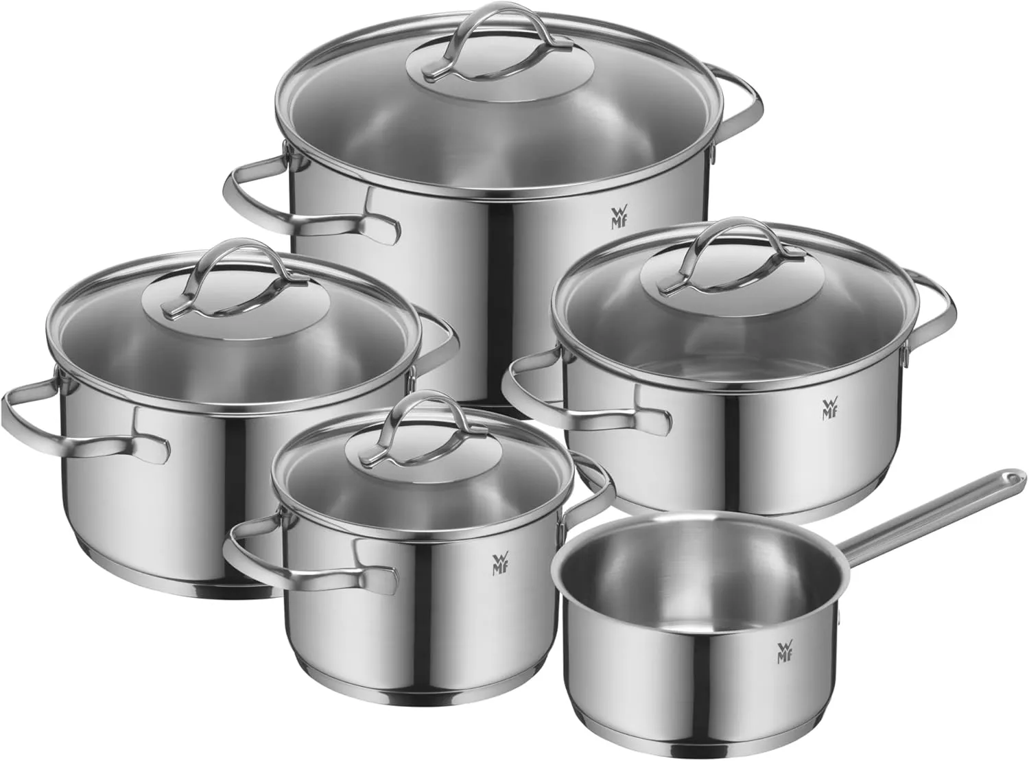 WMF Provence Plus Cromargan Pot Set, Silver, 5-Piece