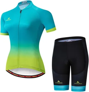 Women's Short Sleeve Cycling Jersey Jacket Cycling Shirt Quick Dry Breathable Mountain Clothing Set Bike Top